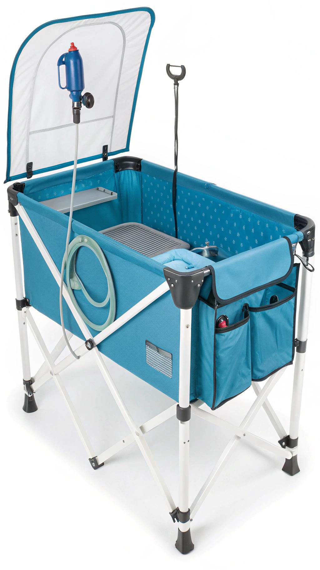 diy dog bathing station Foldable bathing station for storage convenience