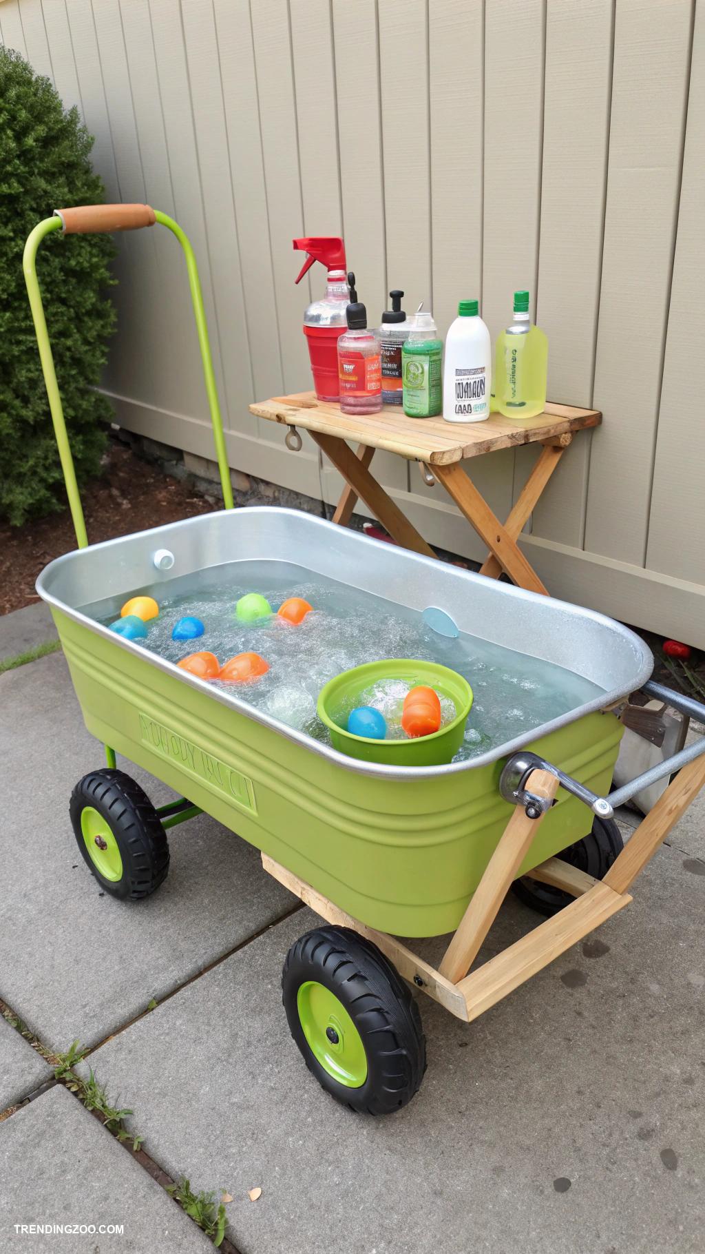 diy dog bathing station Garden cart for mobile bathing unit