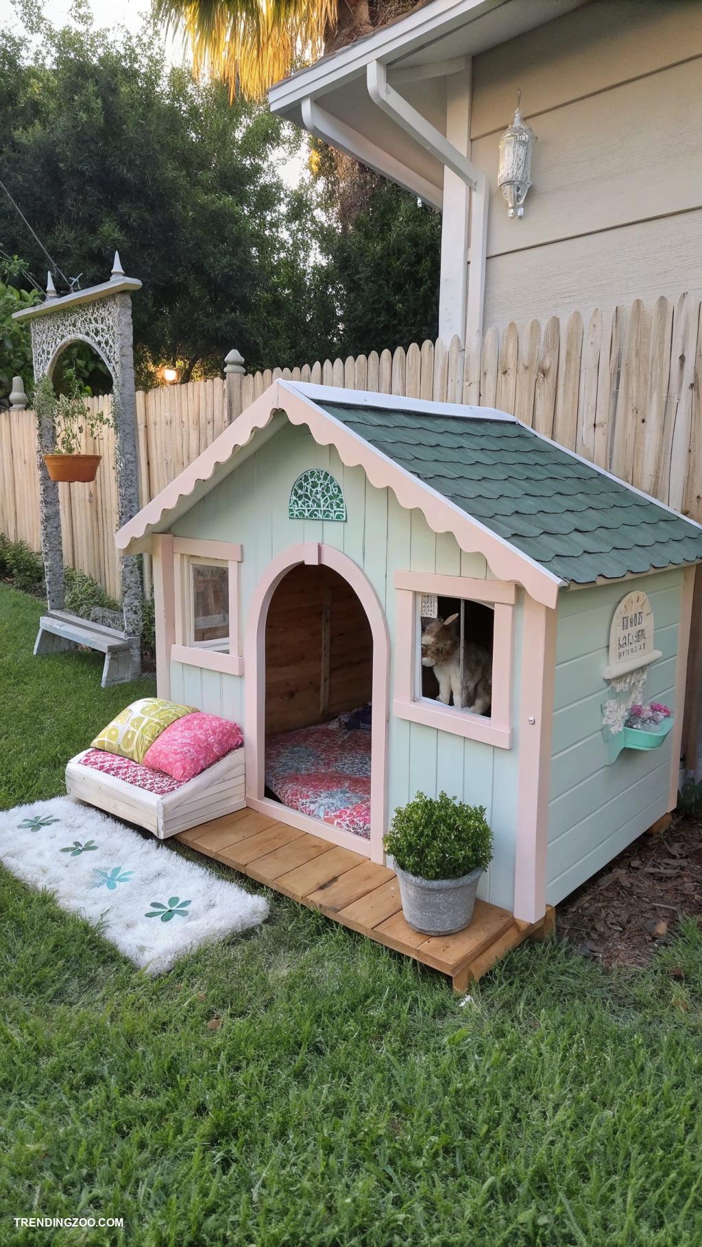 diy outside cat house Old dog house converted for cats