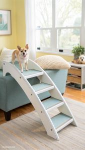 dog stairs ideas Foldable stairs for easy storage