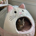 giant cat shaped beds Giant cat bed with removable washable cover