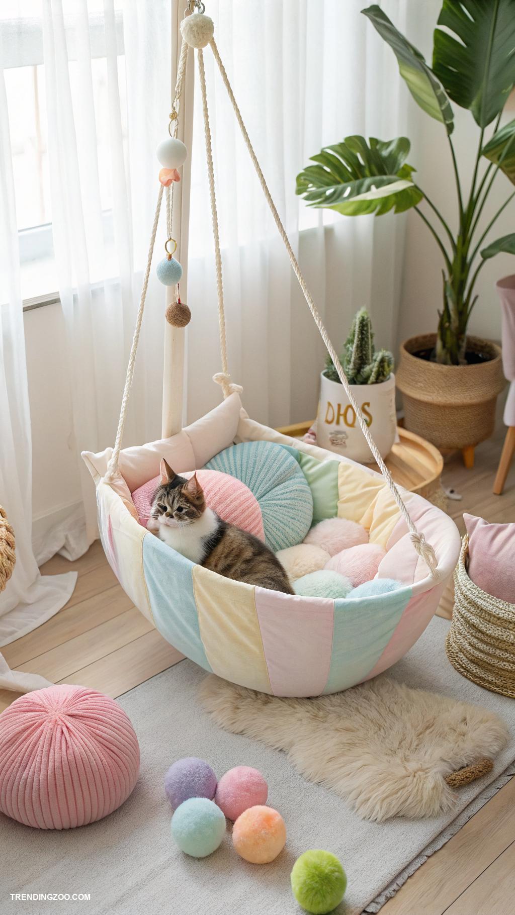 giant cat shaped beds Interactive giant cat bed with toys