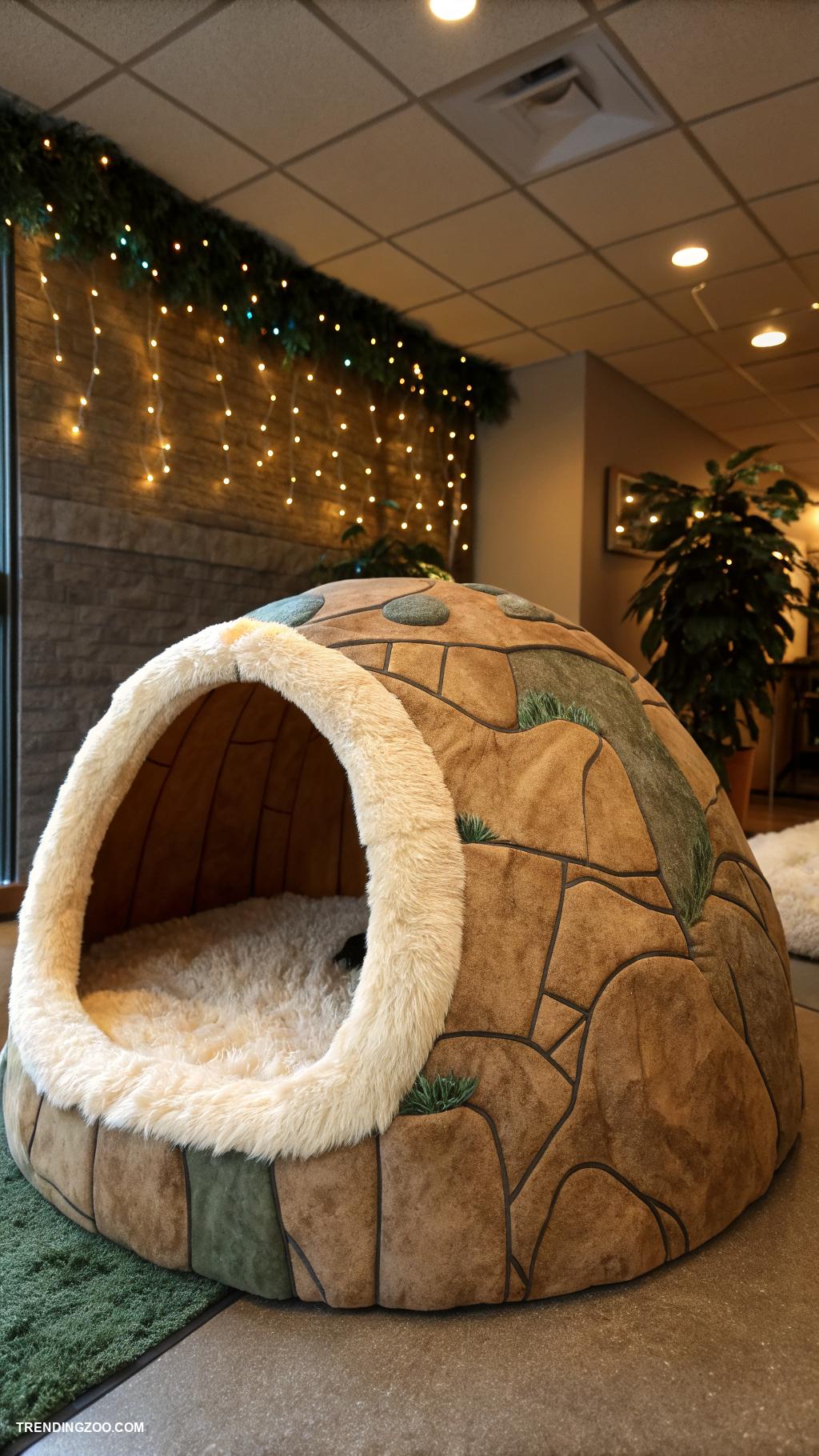 giant cat shaped beds Warm cave style giant cat sleeping bed