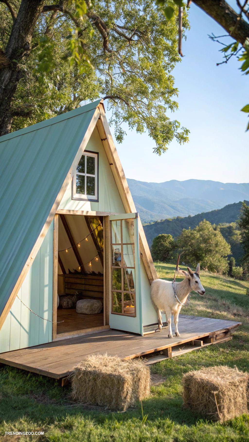 goat house ideas Portable goat camping house