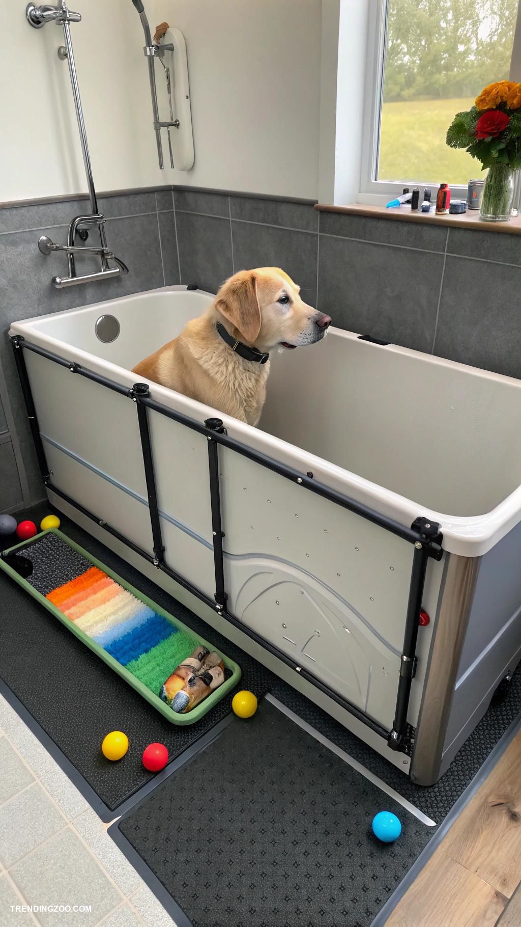 homemade dog bath tub Bathtub insert for variable depth adjustment
