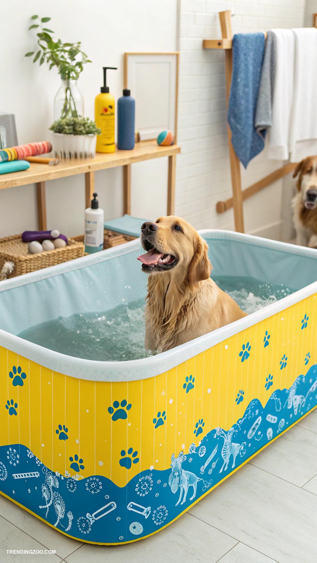 homemade dog bath tub Bathtub liner for easy cleanup after baths