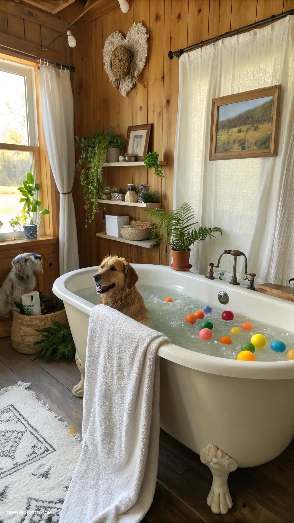 homemade dog bath tub Create a vintage clawfoot tub bath