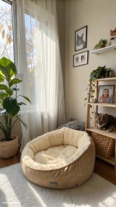 pet nook ideas Cozy corner cat bed