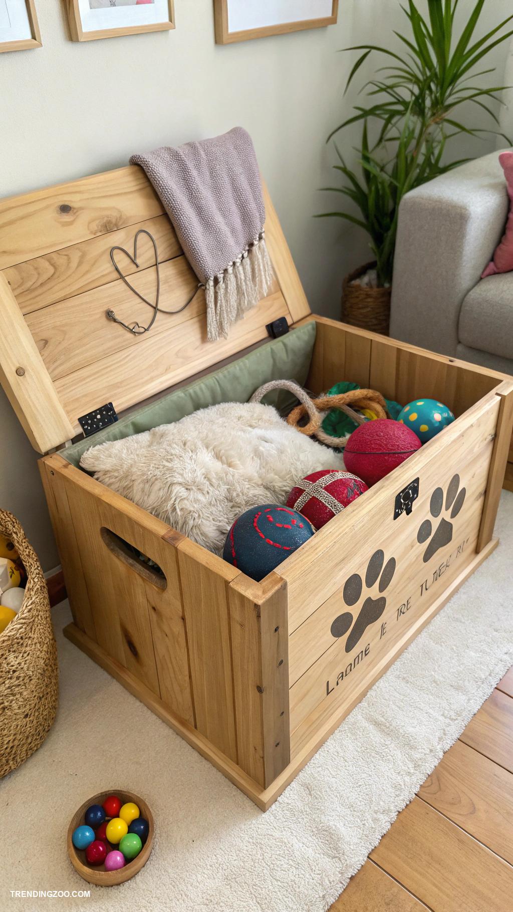 pet nook ideas Customizable pet toy box