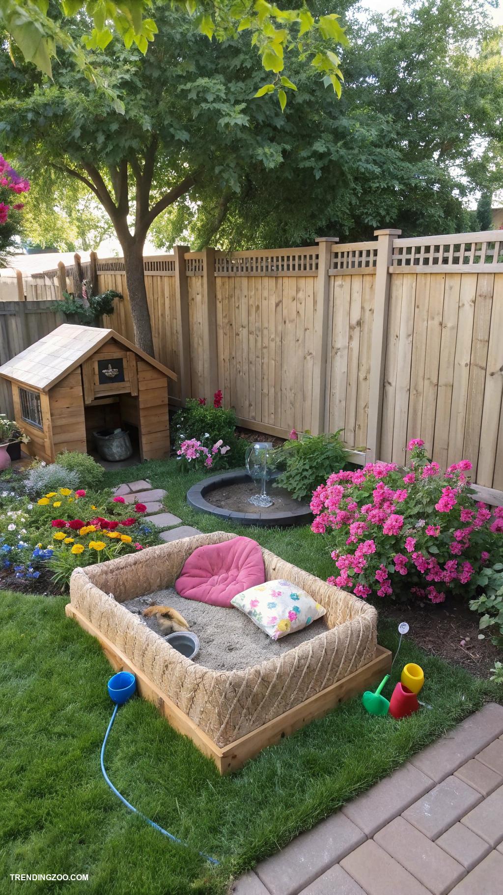 pet nook ideas Pet friendly garden space