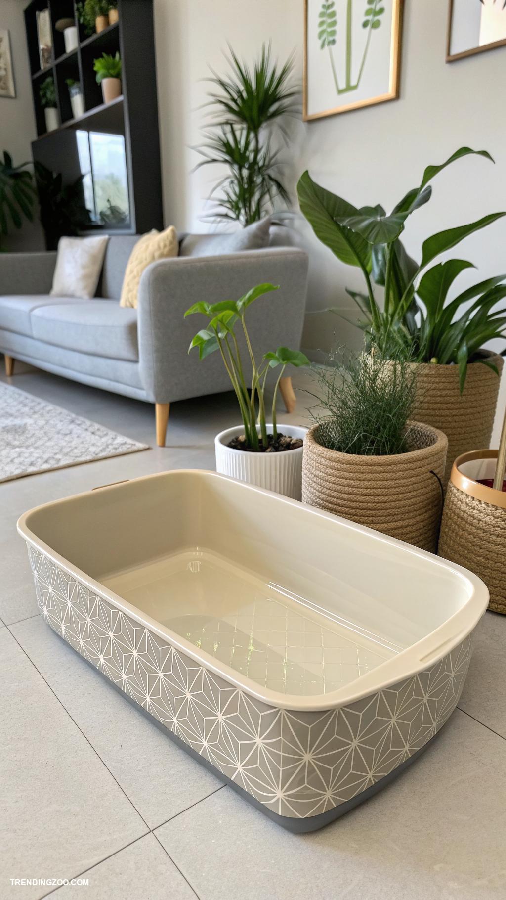 apartment litter box ideas Decorative litter trays to match decor