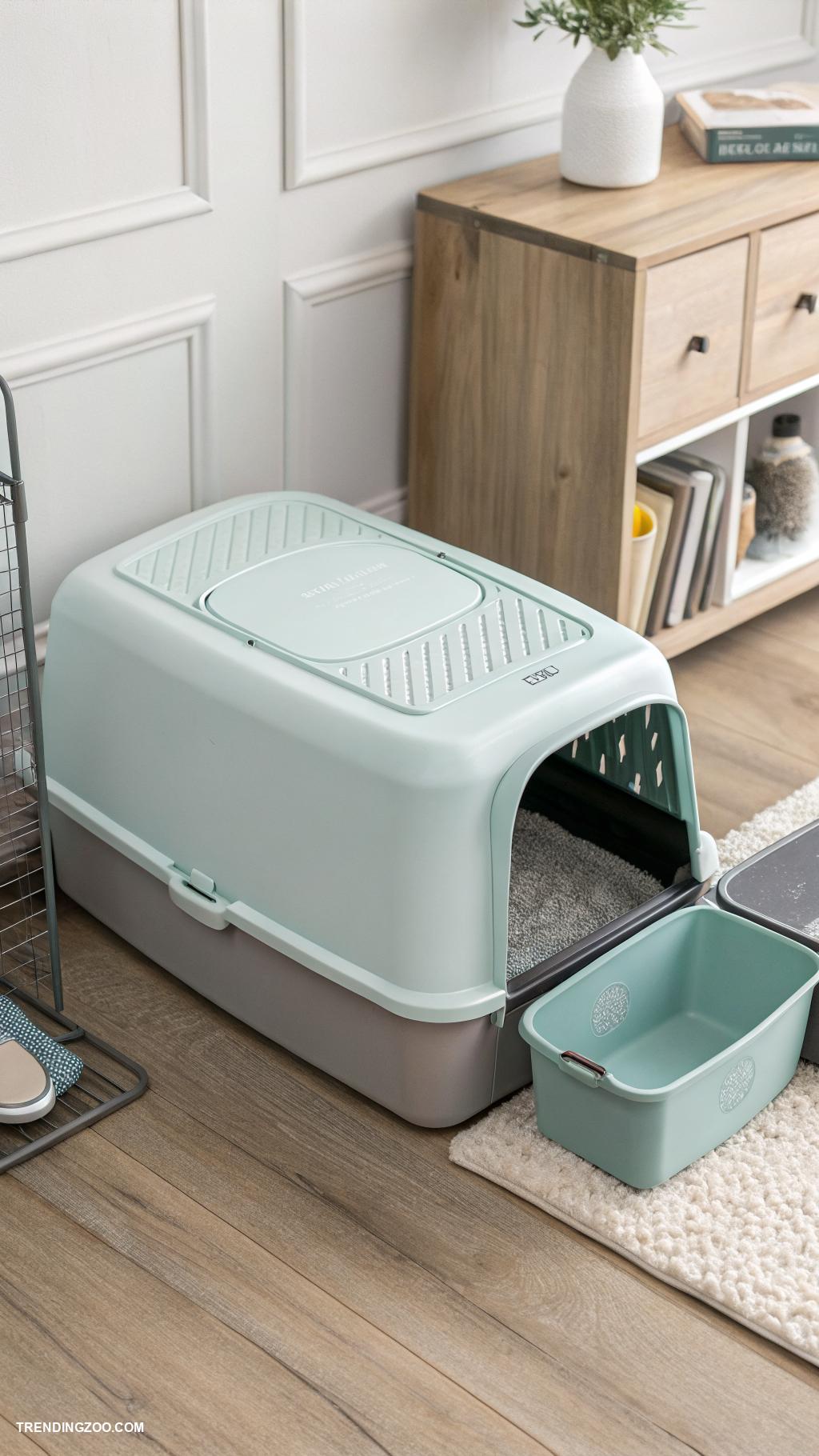 apartment litter box ideas Under bed litter box design