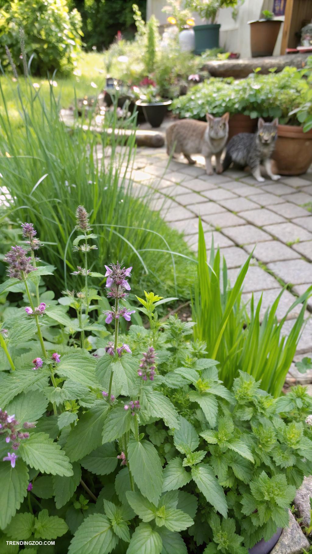 cat garden ideas Use herbs for safe cat treats