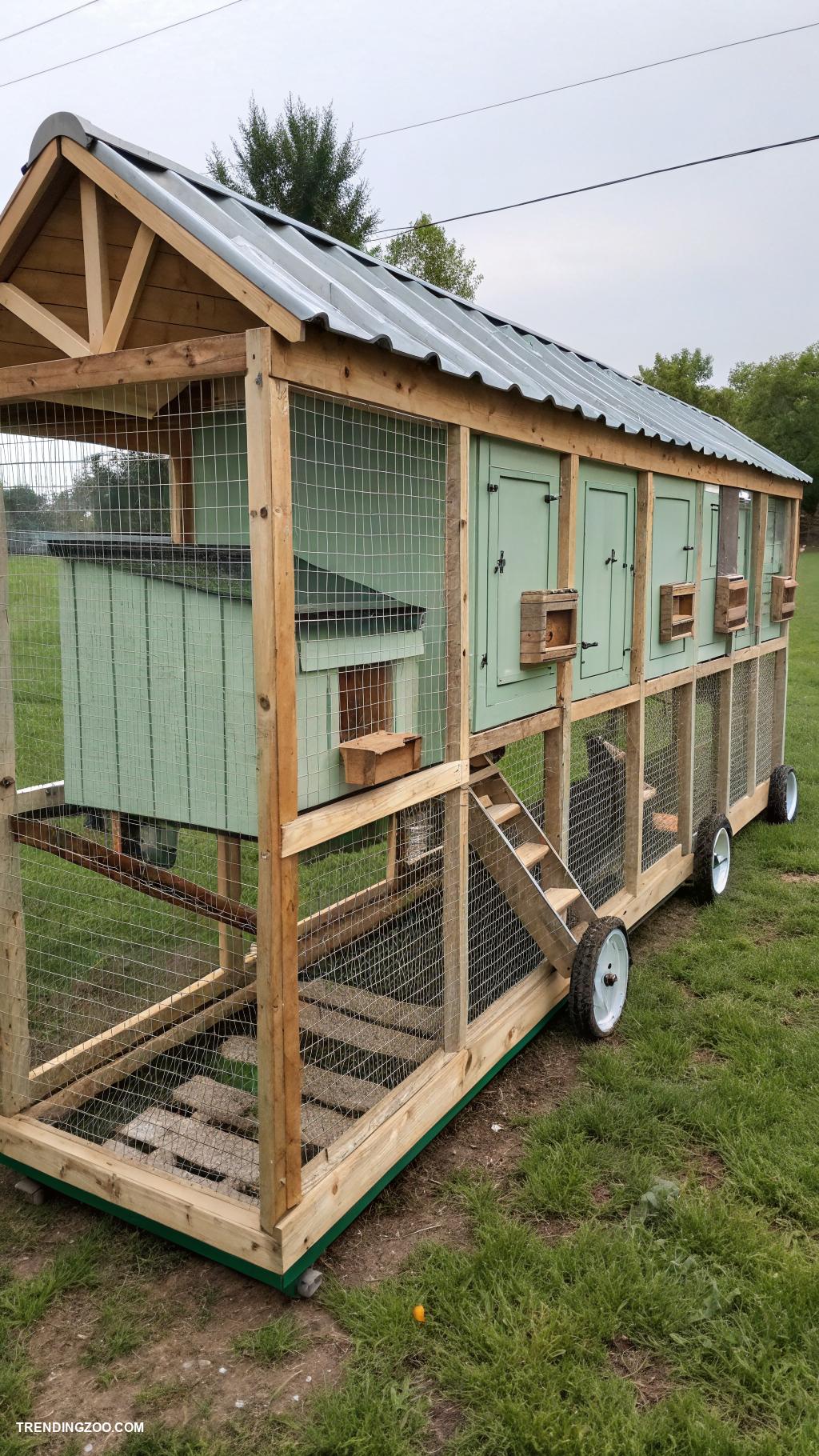 diy chicken run Build a tractor chicken run on wheels