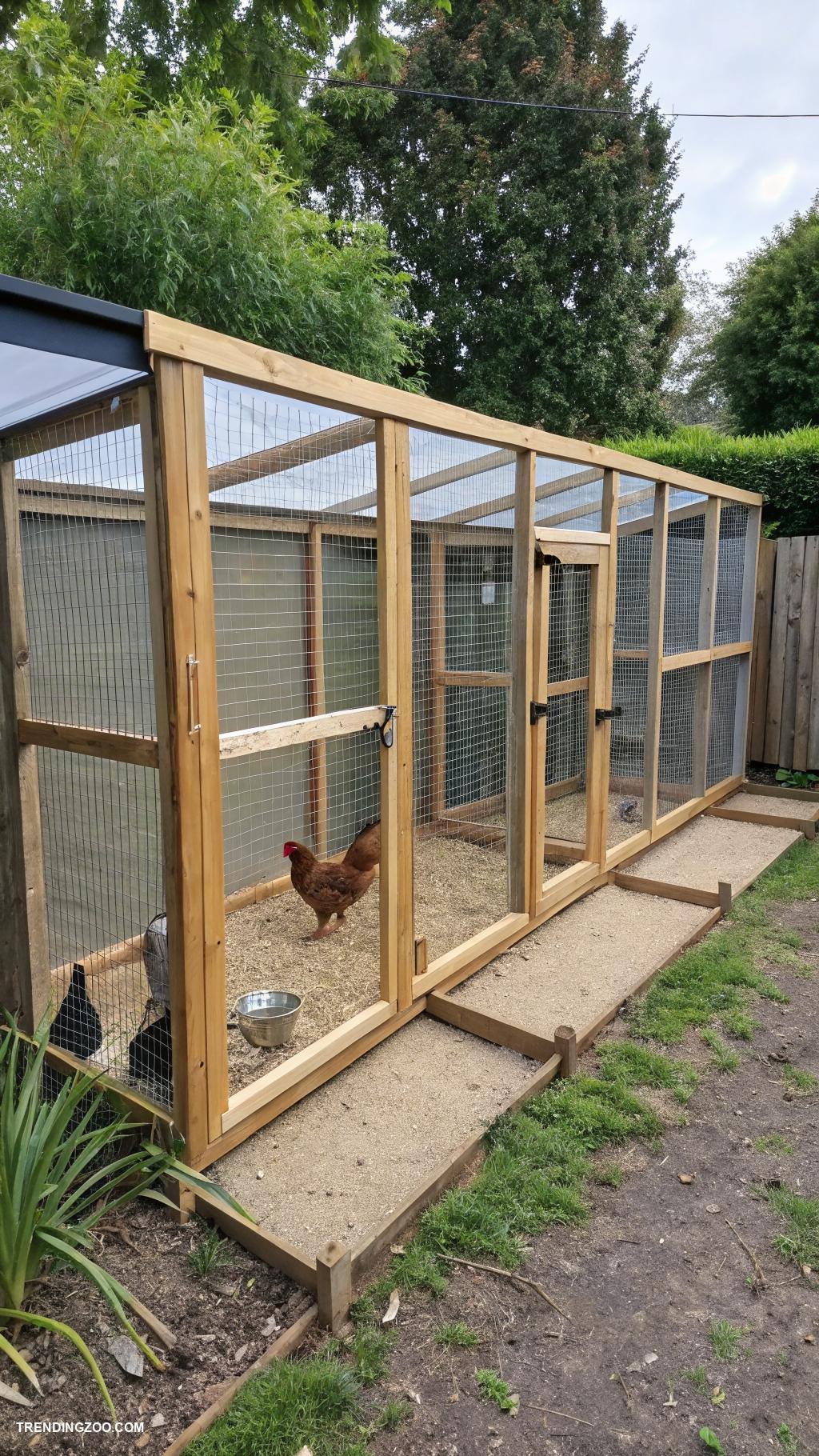 diy chicken run Design a run with removable sections