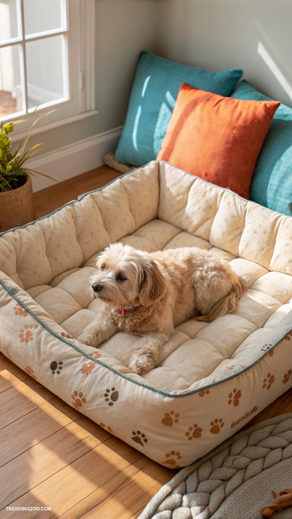 diy dog crate topper Cushioned bed for extra comfort