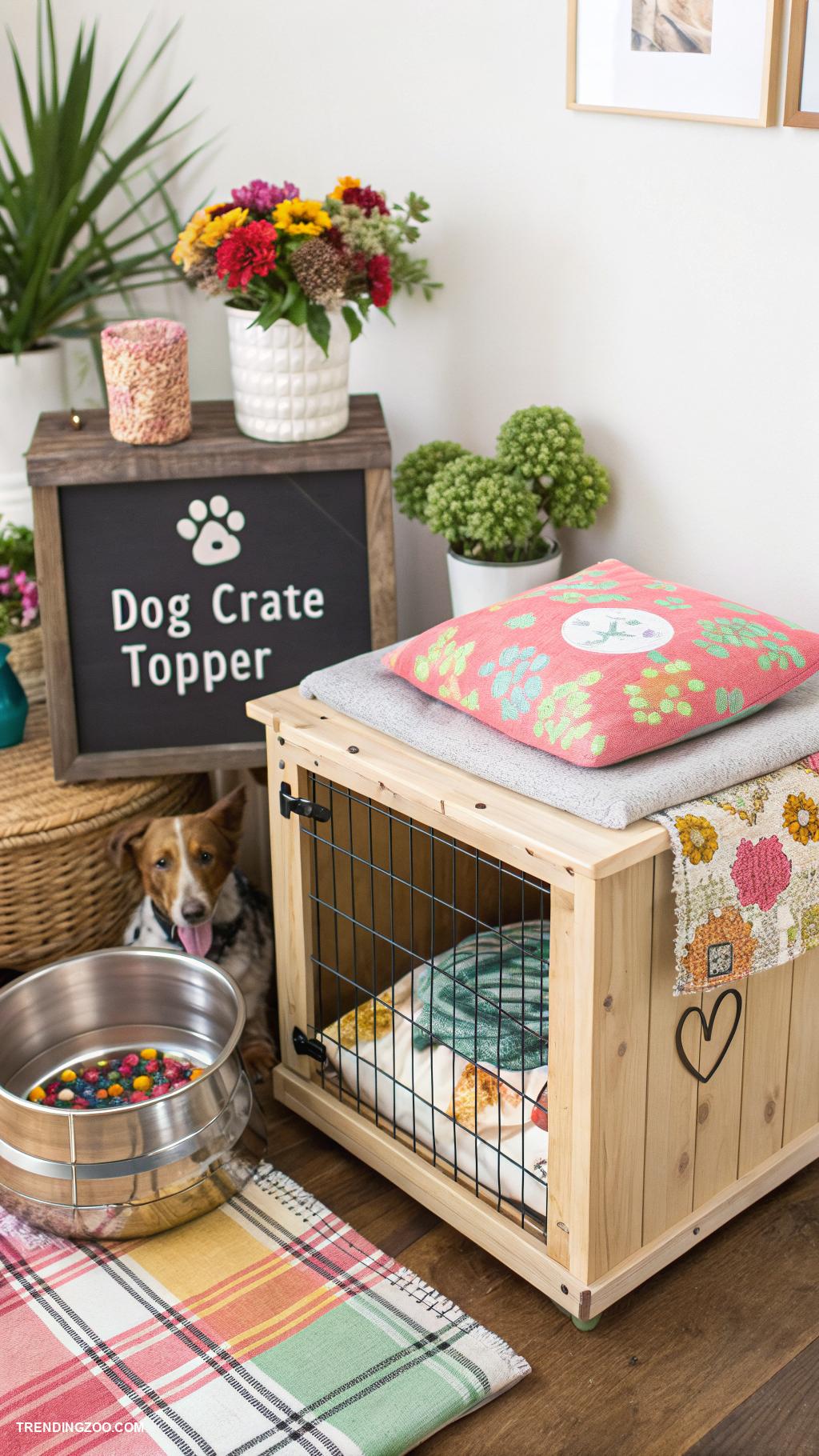 diy dog crate topper Photo collage for personal flair