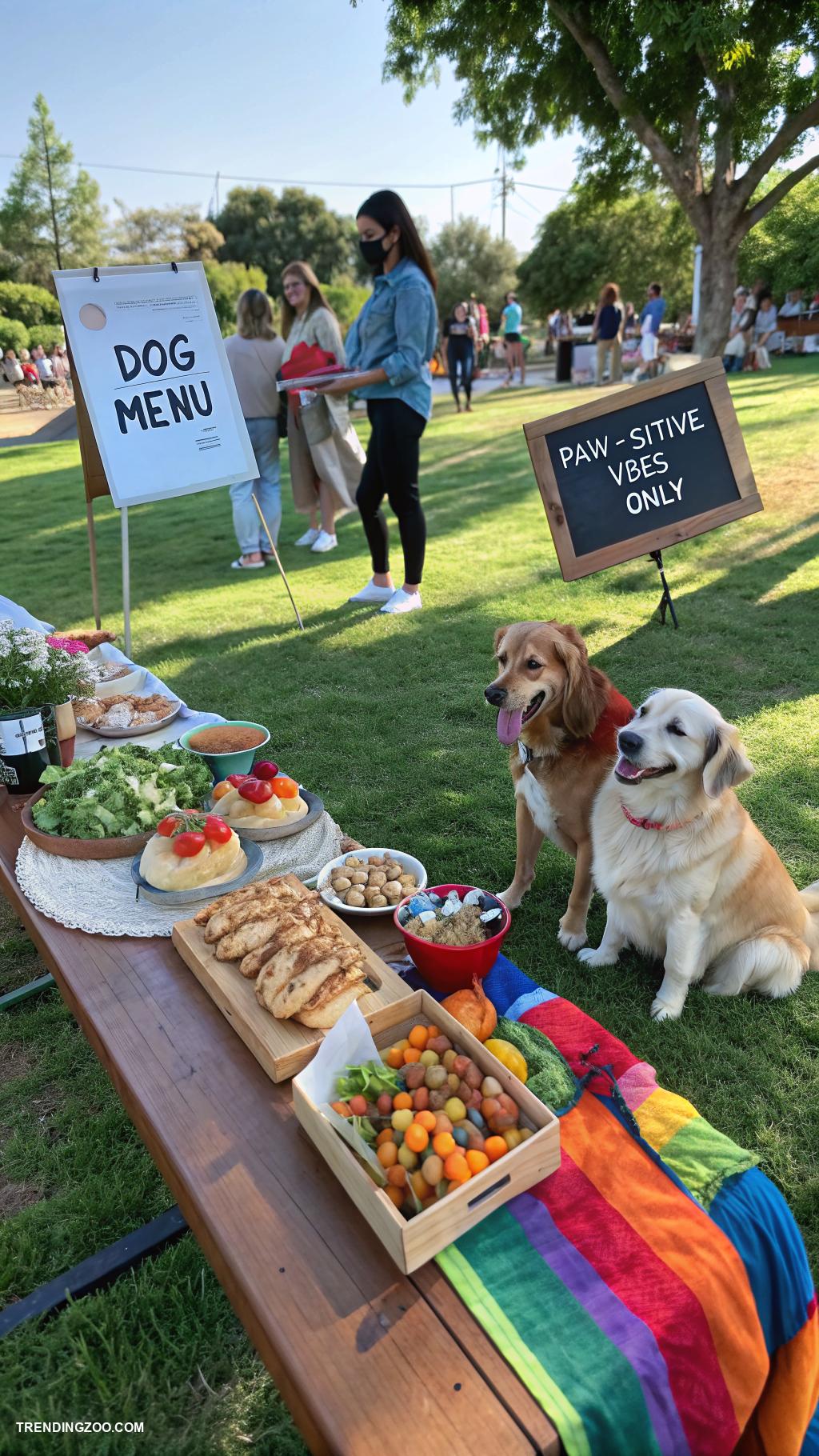 dog eating area Community BBQs where dogs can dine too