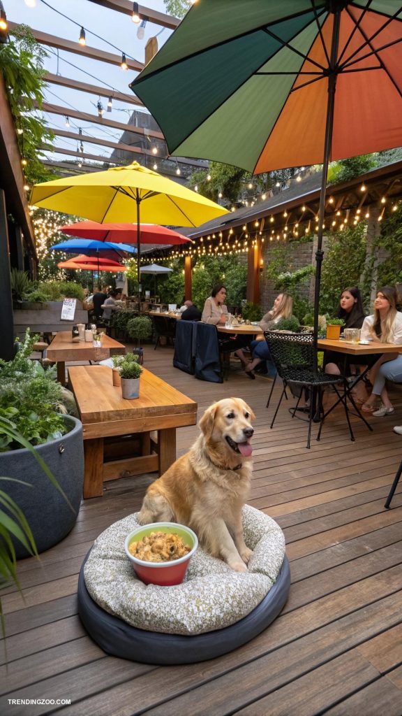dog eating area Doggy dining experiences at local restaurants