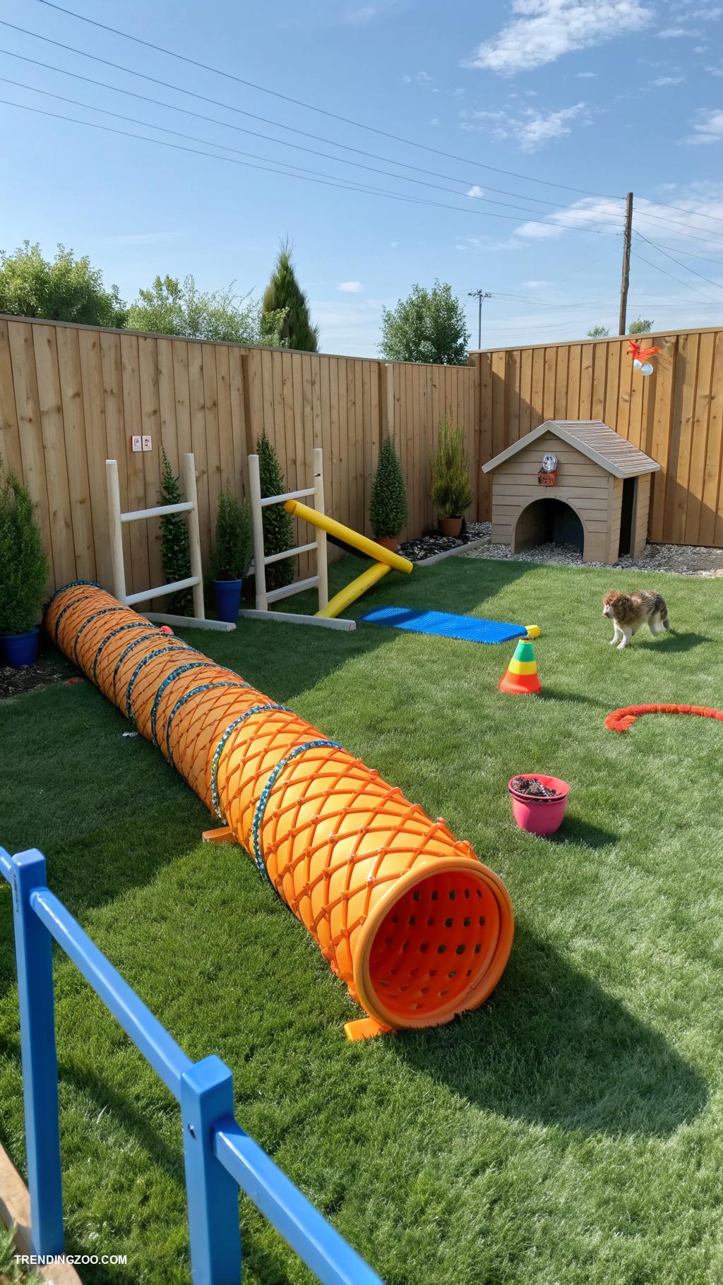 dog friendly backyard ideas Build a dog agility course