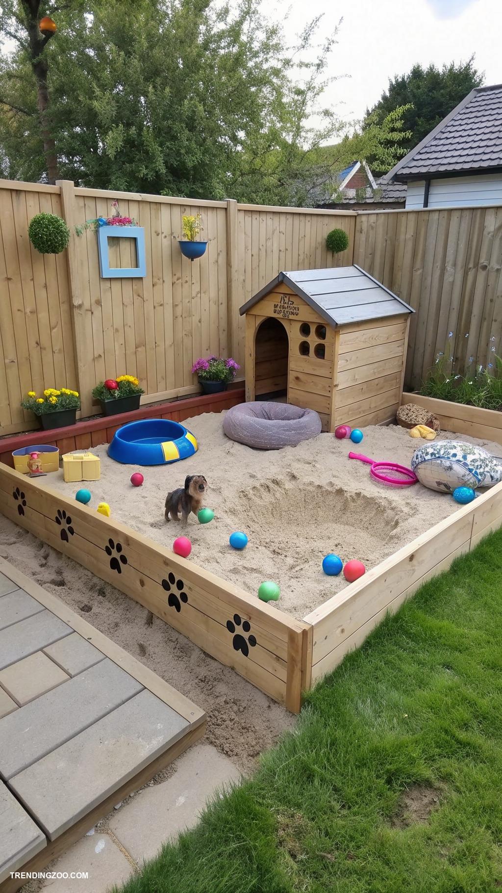 dog friendly backyard ideas Set up a digging area