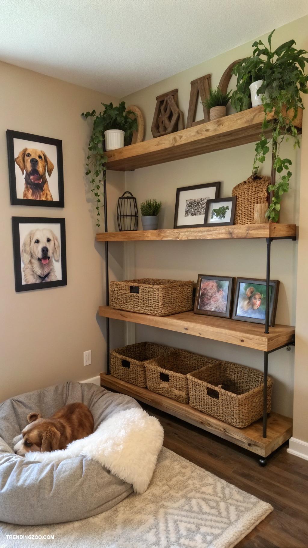 dog wall ideas Dog friendly decorative shelves