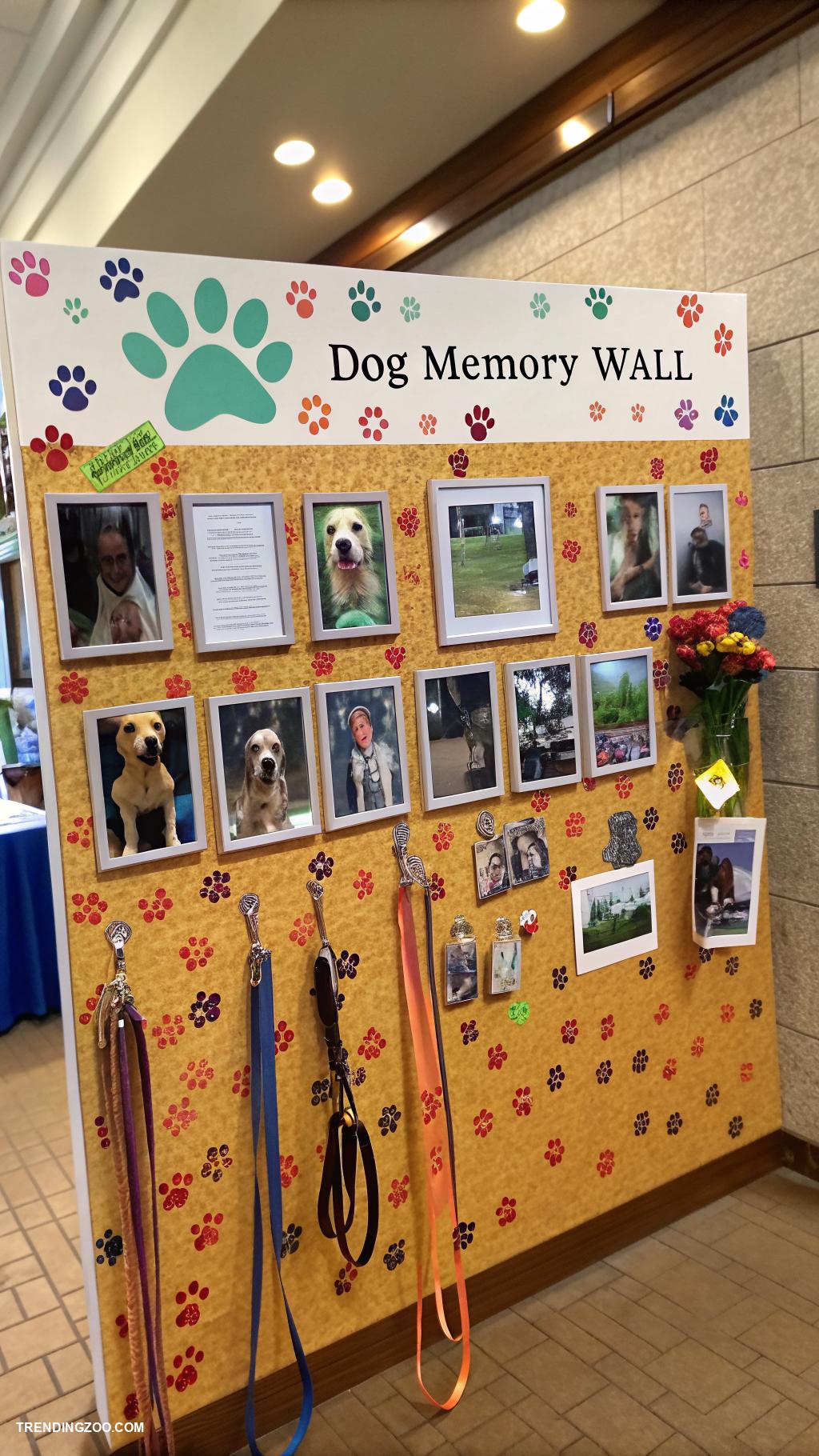 dog wall ideas Interactive dog memory wall