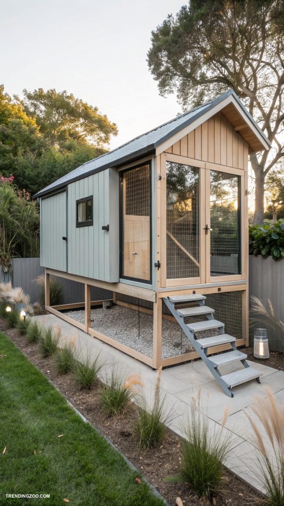 fancy chicken coop Modern minimalist chicken coop architecture