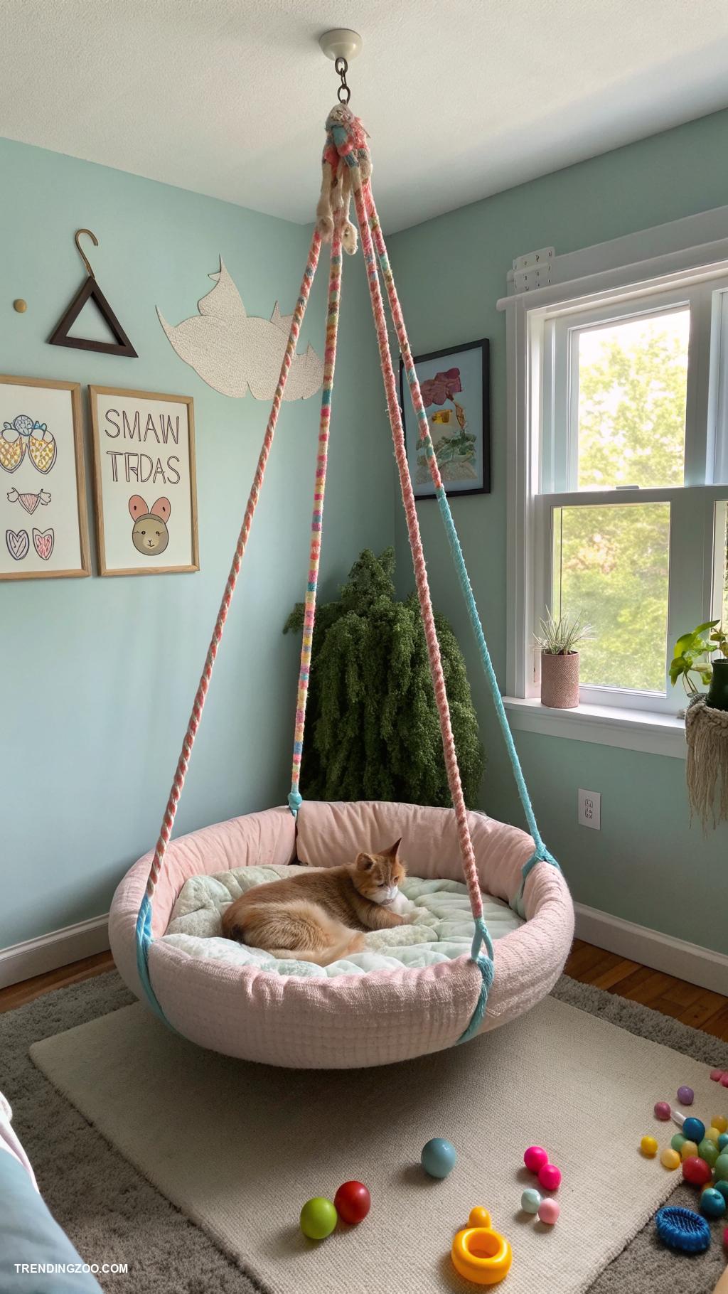 kitty room Hanging hideaway beds for cats