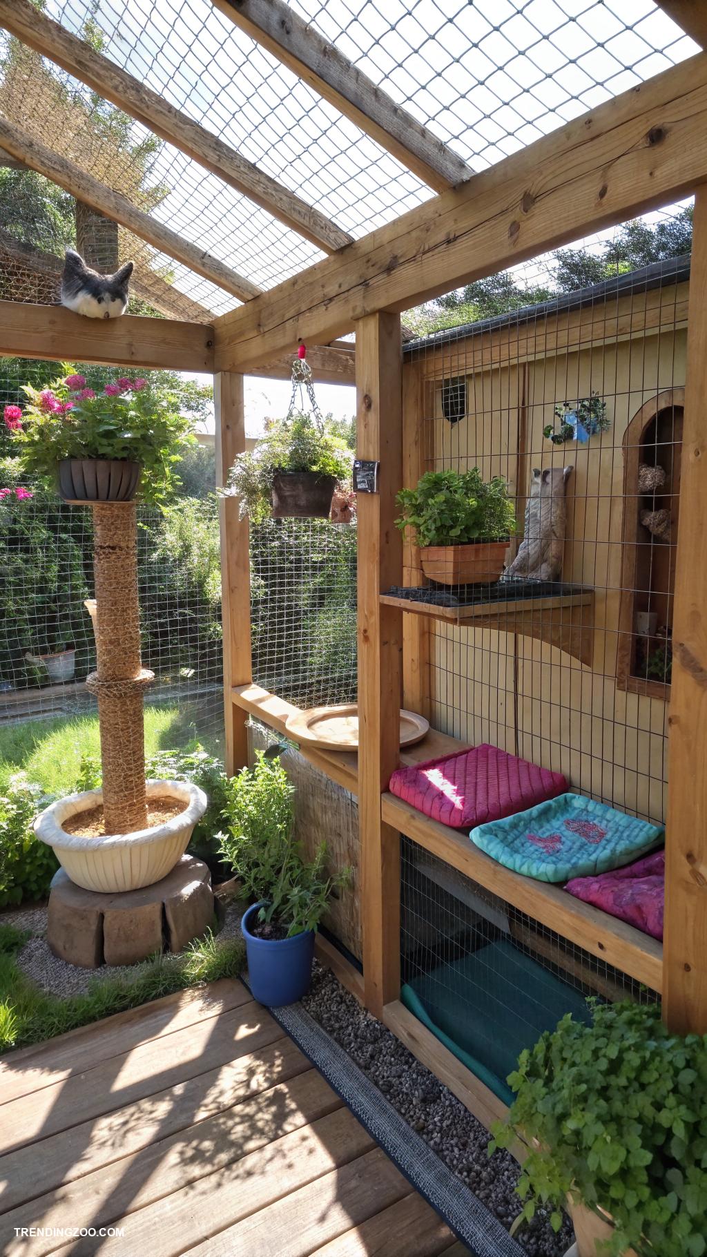 kitty room Outdoor catio for safe adventures