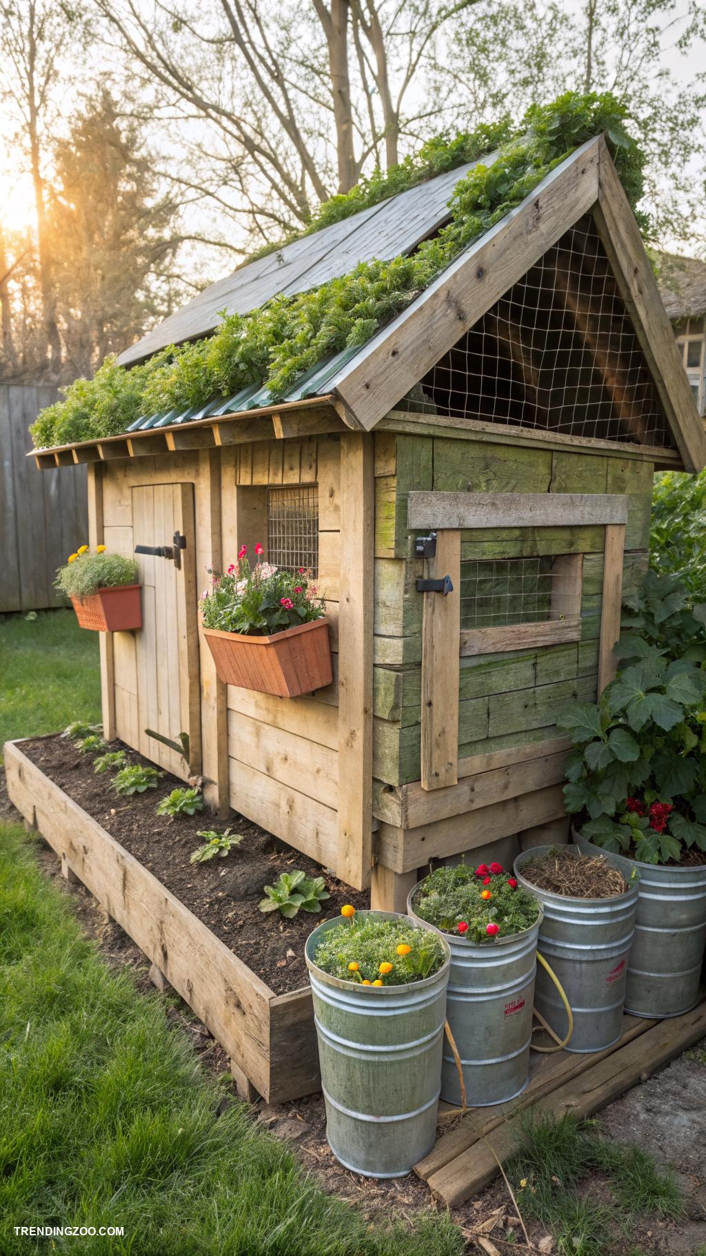 small chicken coops Eco friendly coop made from recycled materials
