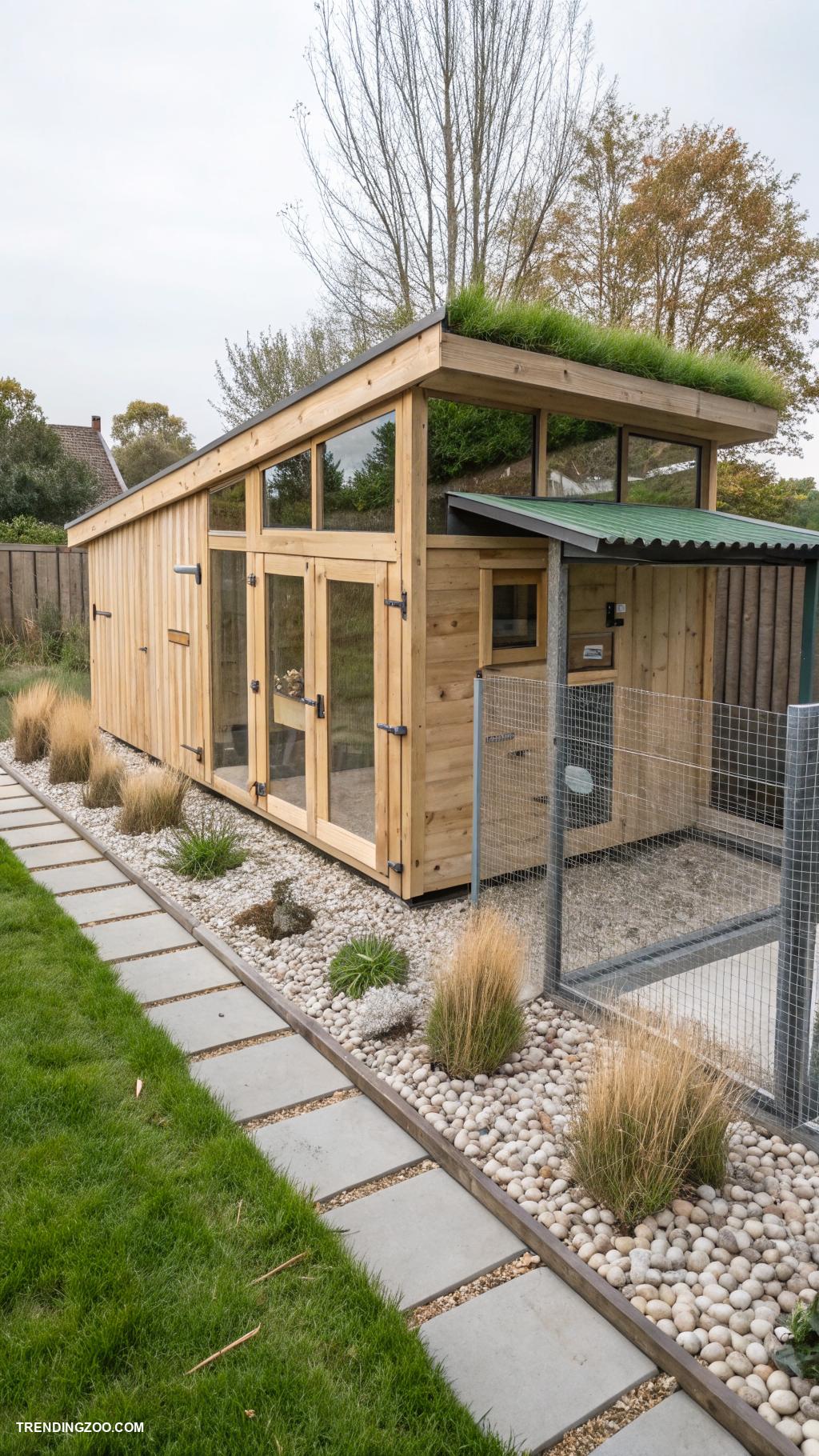 small chicken coops Modern minimalist coop with sleek design