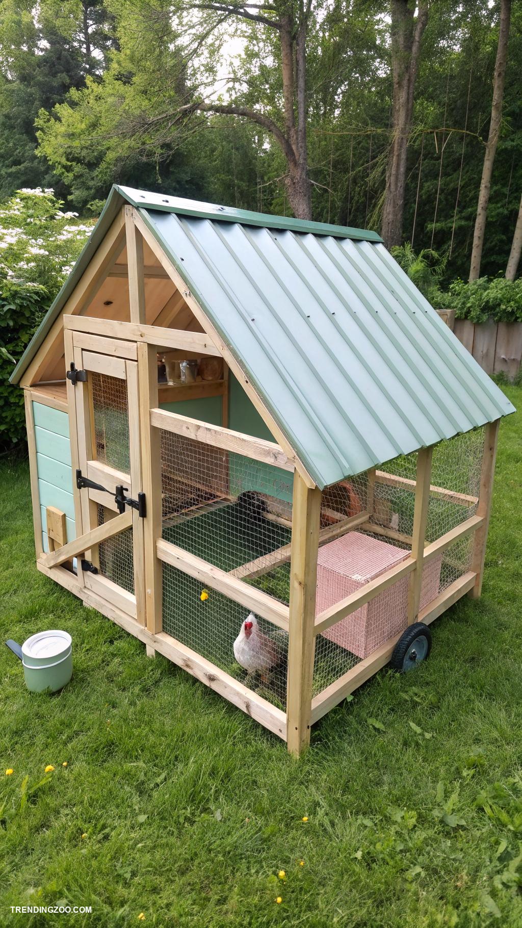 small chicken coops Portable chicken tractor for easy relocation