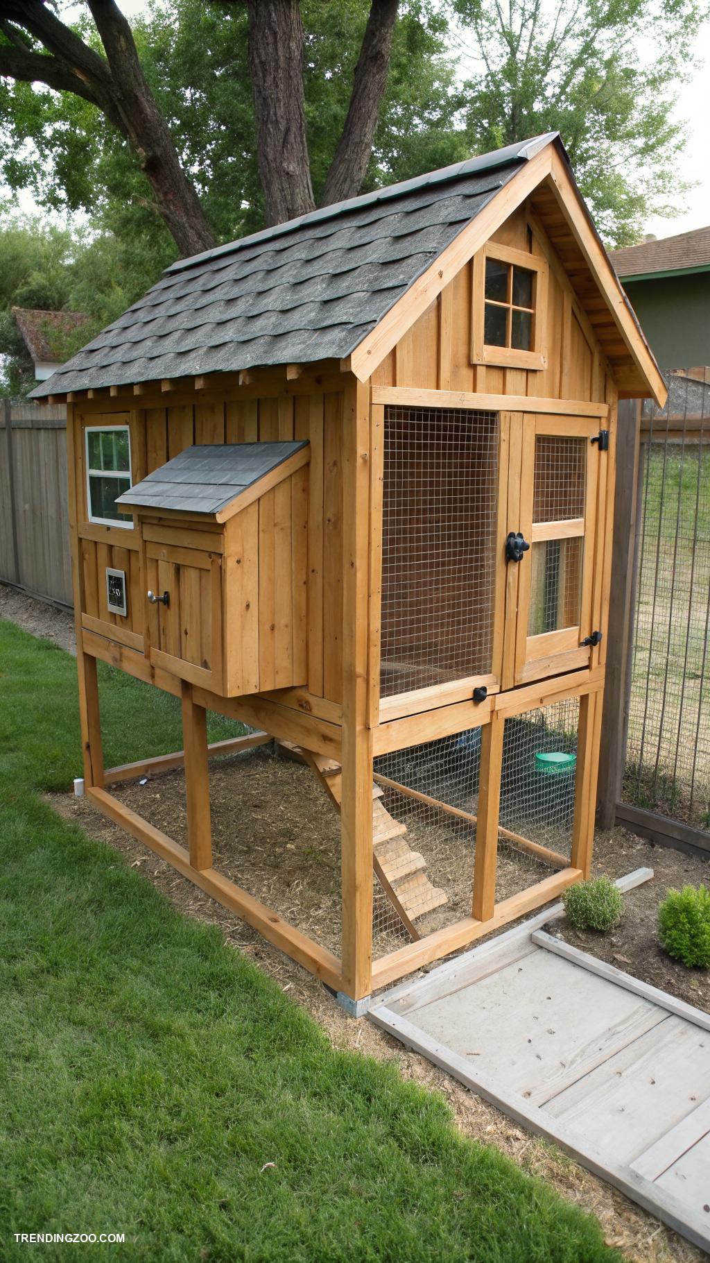 small chicken coops Raised coop with easy access for cleaning