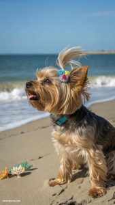 yorkie haircuts Beachy waves for a fun look