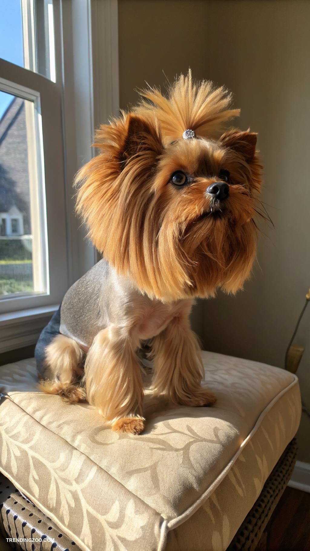 yorkie haircuts Lion cut for a bold statement