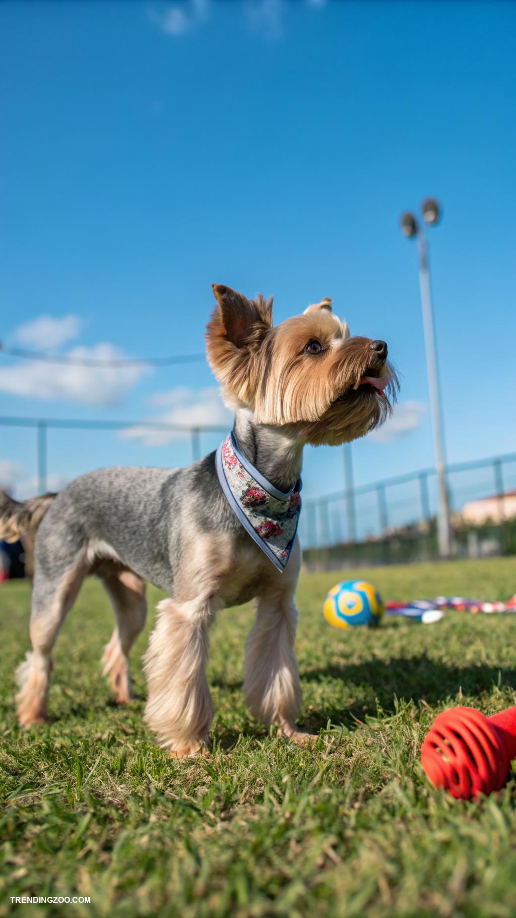 yorkie haircuts Sporty trim for active pups