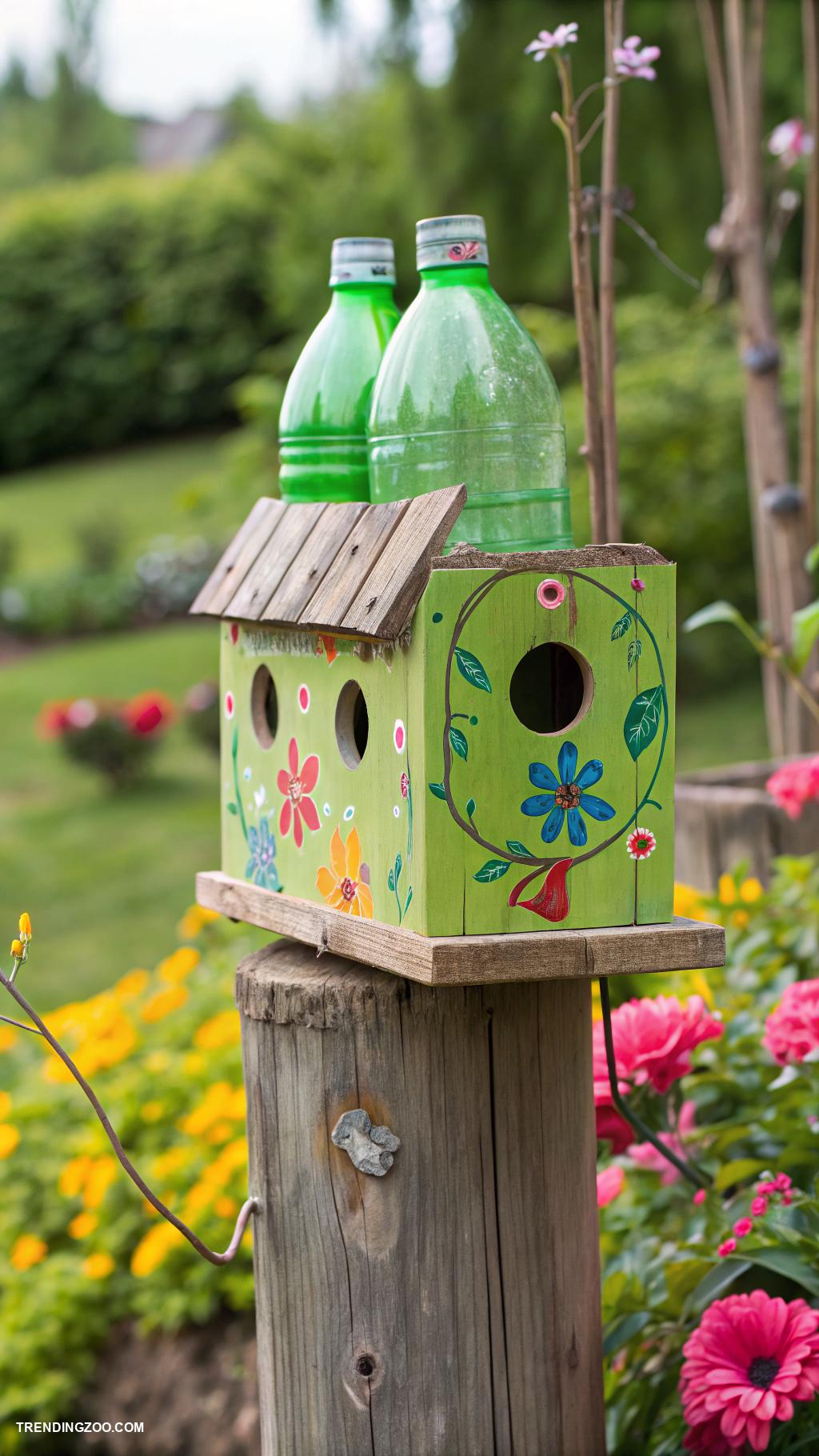 bird houses ideas diy Bird house from recycled soda bottles