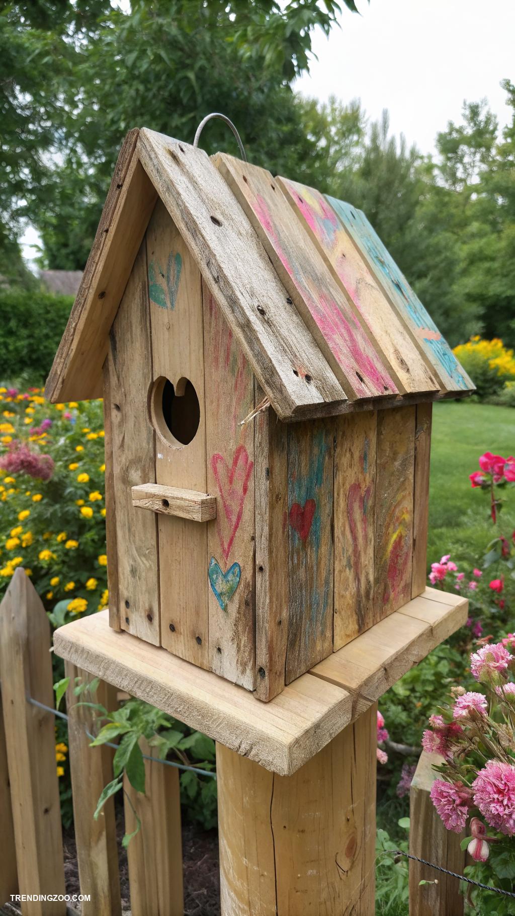 bird houses ideas diy Repurposed wooden pallets bird house