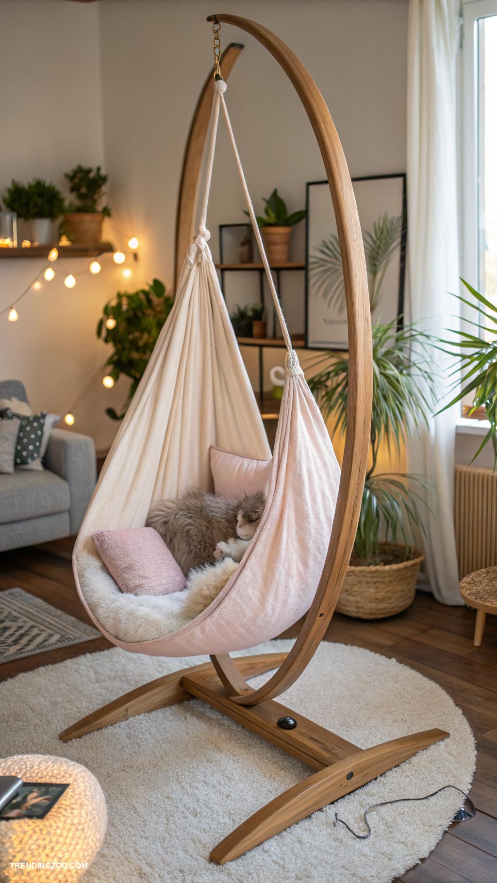 cat pod ideas Cozy hammock cat pod for indoor relaxation