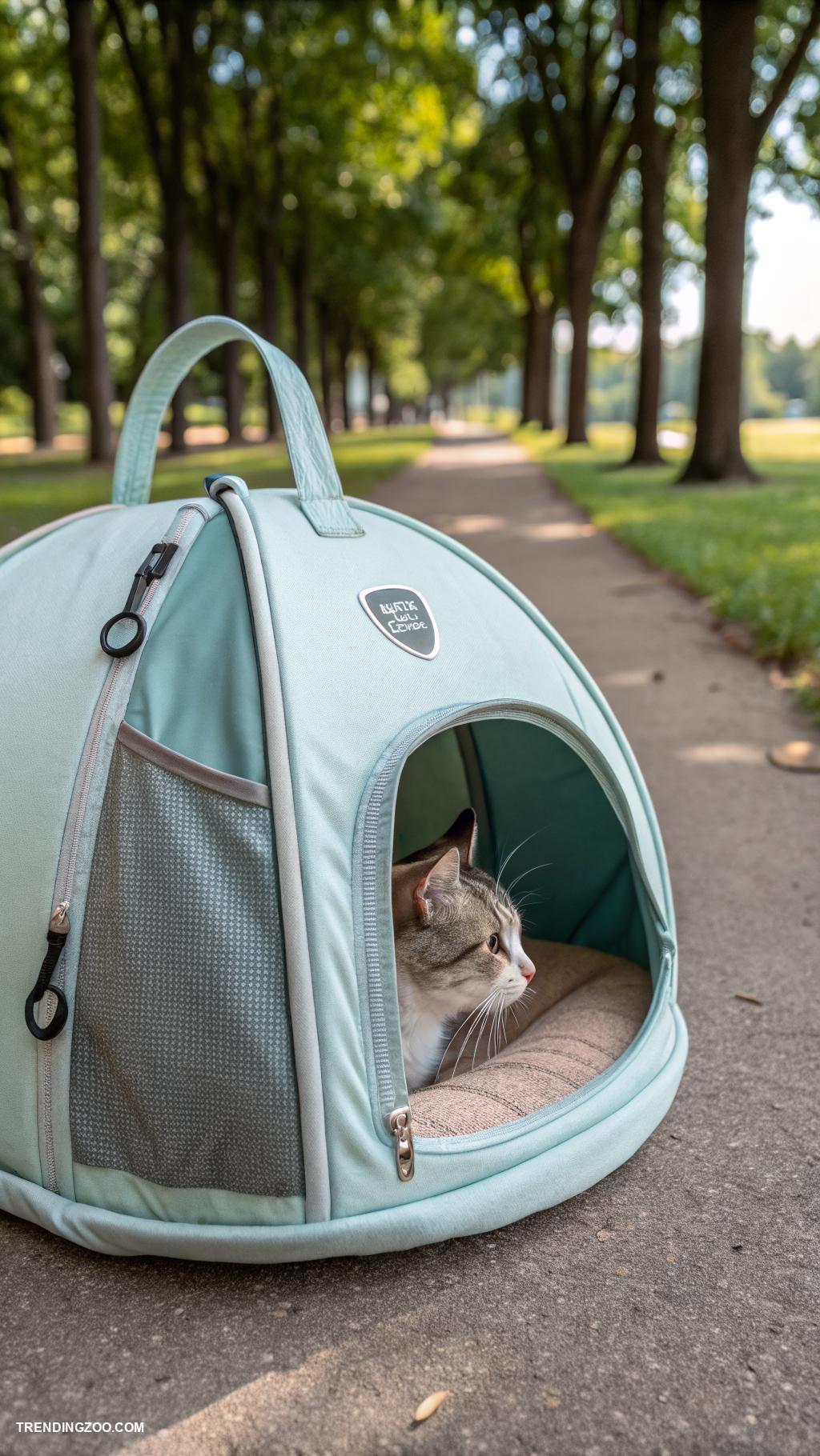 cat pod ideas Travel friendly collapsible cat pod solution