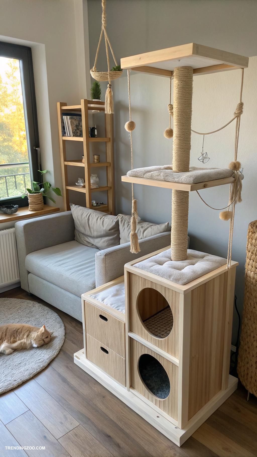 cool cat trees Convertible furniture and play area