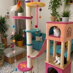 cool cat trees Interactive maze with toys and treats