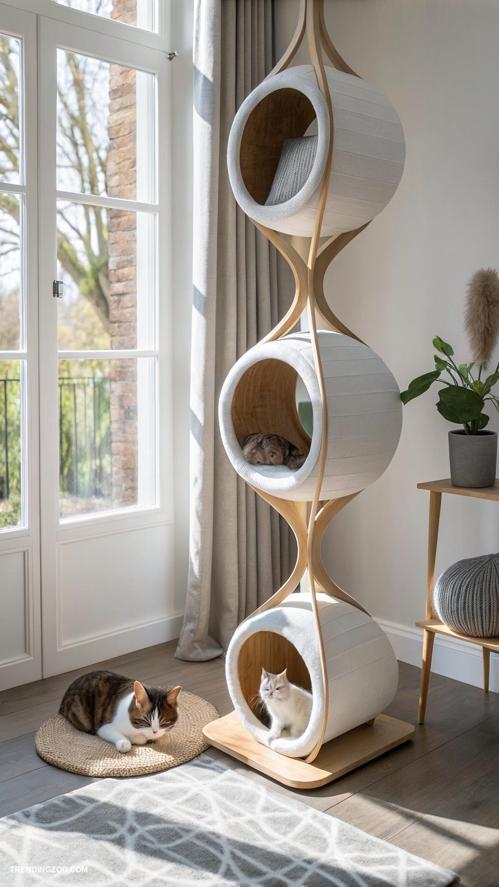 cool cat trees Modern minimalist design with pods
