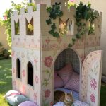 cottagecore cat beds Fabric covered cardboard box castle