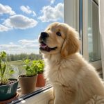 cute puppy phone wallpapers Puppy sitting next to a sunny window