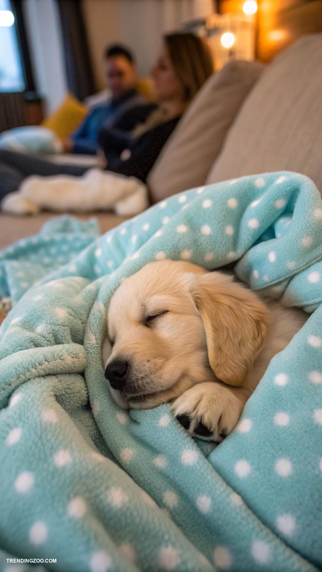 cute puppy phone wallpapers Sleeping puppy in a cozy blanket