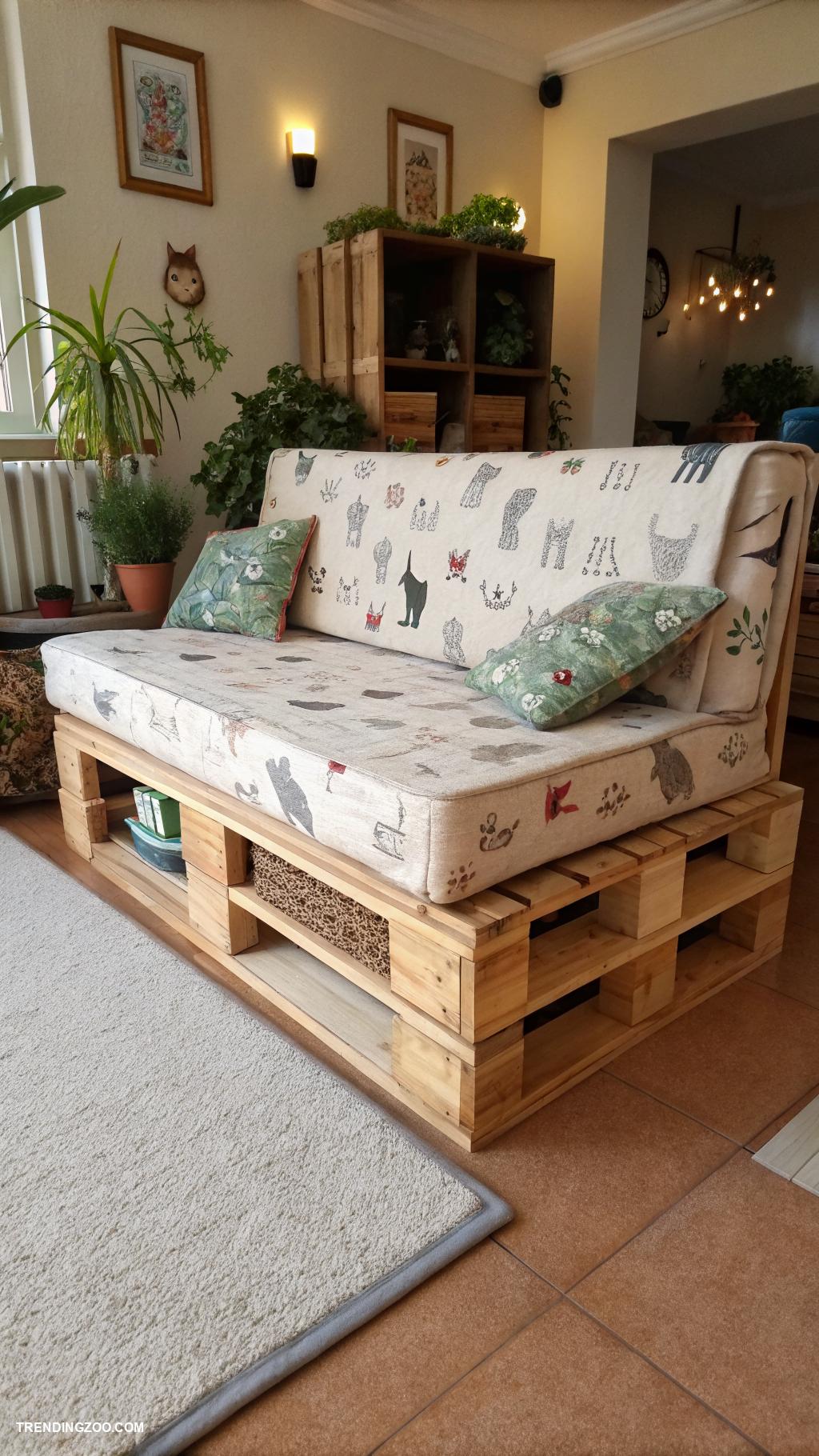 diy cat sofa bed Use pallets to create a stylish sofa