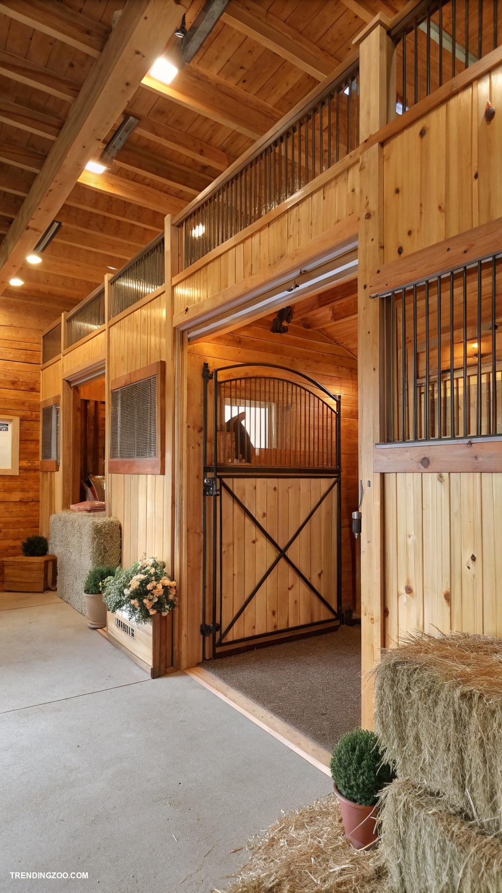 diy horse stall ideas Create a natural wood themed stall design