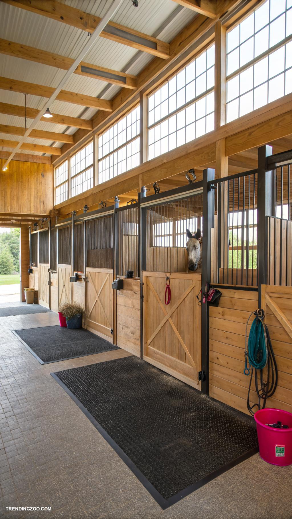 diy horse stall ideas Create a shared stall for multiple horses